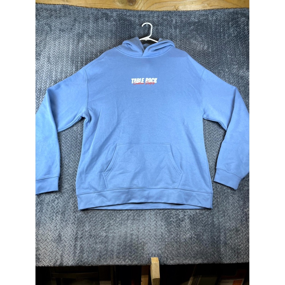 Table Rock Creative Supply Hoodie Mens XL Blue Cotton Fleece Lined Winter Warm